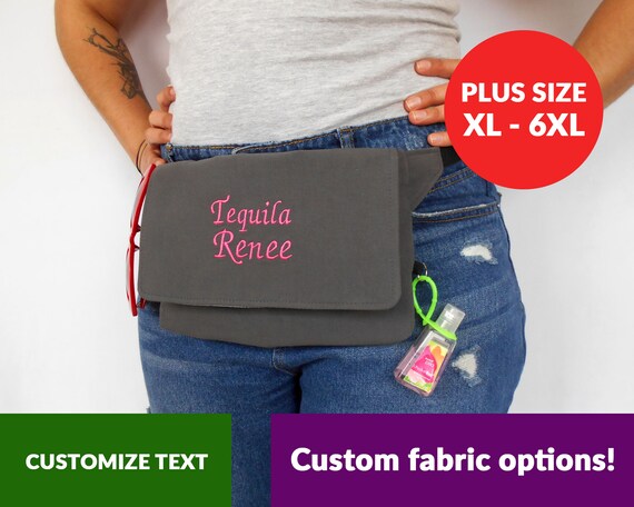 Size Ranny Pack Bolsa de cadera personalizada - Etsy España