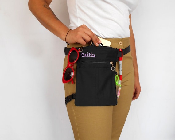 Black Thigh Bag Utility Belt Pouch Hip 