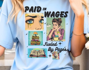 Paid In Löhne Grafik-T-Shirt: Introvertierter Leser, unsozialer Buchclub