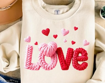Love Typography Graphic, Valentine's Day Design (Digital Download)