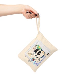Cute Cat Accessory Zipper Pouch, Adorable Animal Makeup Bag, Gifts for Cat Lovers, Travel Cosmetic Case, Fun Organization Pouch