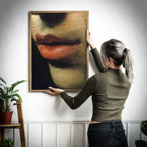 Caravaggio Paintings, Holofernes Print, Classic Painting, Baroque Poster, Renaissance Art, Lips
