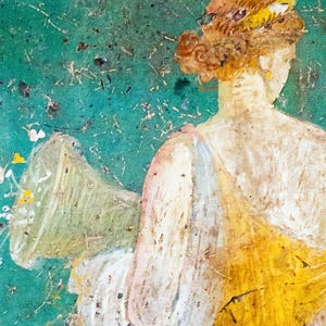 Pompeii Flora Wall Fresco, Ancient Roman Art Print, Classical Mural Poster image 3