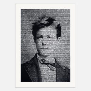 Arthur Rimbaud Illuminations Poster - French Poet Portrait Literary Art Print