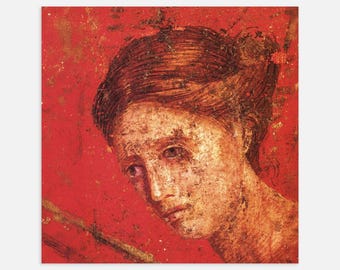 Pompeii fresco from Villa dei Misteri, ancient Roman wall art print