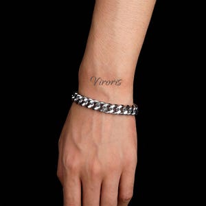 925 Sterling Silver 12MM Cuban Curb Chain Bracelet – Trendy Heavy Classic Bracelet for Men & Women | Luxury Gift Jewelry