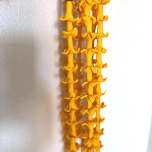 Handmade Clay Lei: Full strand of Puakenikeni (yellow)