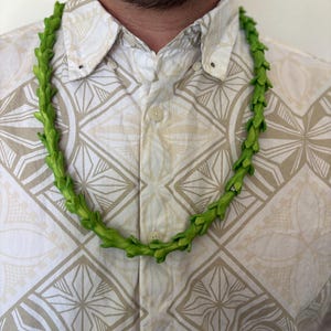 Handmade Clay Lei: Full strand of Pakalana