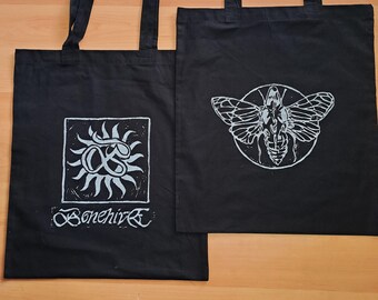Bonehive Black Totebag