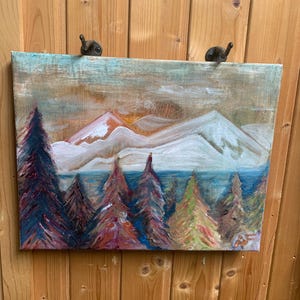 Original Mountain Landscape Oil Painting