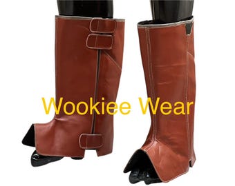 Vendas de cuero para piernas inspiradas en Boba Fett: Armadura de cosplay mandaloriana