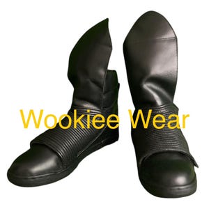 Death Trooper inspired Leather Cosplay Boots – Star Wars Rogue One Costume Footwear | Screen-Accurate | Custom Sizes & Colors Available
