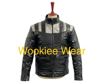 Dark Lord Sith Leather Jacket | Villain Biker Cosplay Coat (Custom Fit)