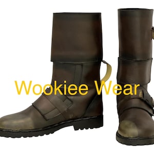 Cal Kestis Inspired Leather Cosplay Boots: Custom Fit, Jedi Style