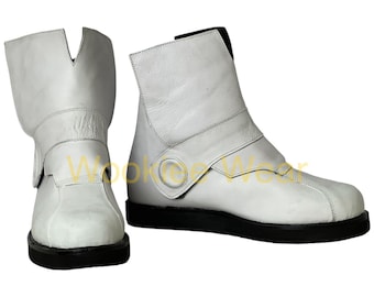 Custom Clone Trooper Leather inspired Boots: Star Wars Cosplay Armor Shoes