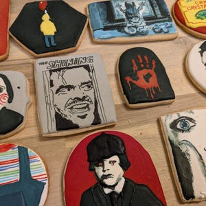 Vegan horror movie cookies Halloween