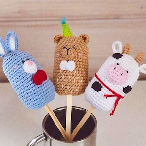CROCHET PATTERN - Summertime Ice Cream Cones - PDF, play food, ice cream crochet food, amigurumi food, summer childrens toy, crochet toy