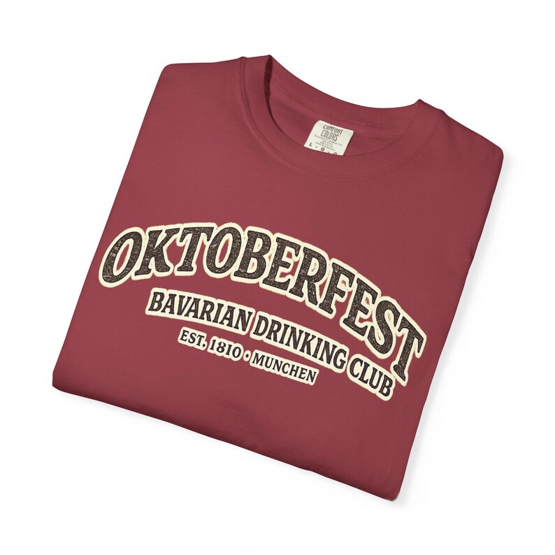 Camiseta Comfort Colors Pepper Chili Oktoberfest Bavarian Drinking Club / Camiseta para hombre del festival de la cerveza imagen 6