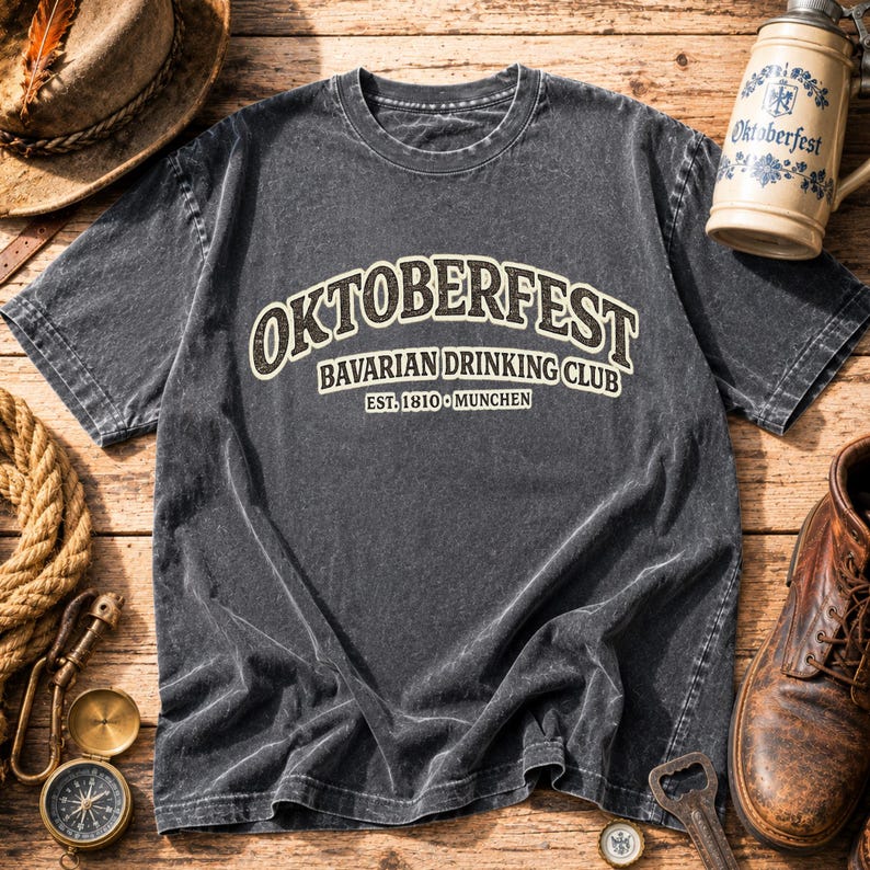 Camiseta Comfort Colors Pepper Chili Oktoberfest Bavarian Drinking Club / Camiseta para hombre del festival de la cerveza imagen 7