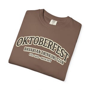Camiseta Comfort Colors Pepper Chili Oktoberfest Bavarian Drinking Club / Camiseta para hombre del festival de la cerveza imagen 3