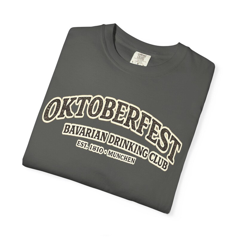 Camiseta Comfort Colors Pepper Chili Oktoberfest Bavarian Drinking Club / Camiseta para hombre del festival de la cerveza imagen 4