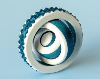 Gyro Fidget Spinner with Soft Spiked Textured Edge