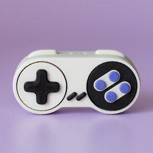 Retro Console Controller Fidget Clicker with Wrist Strap or Keychain