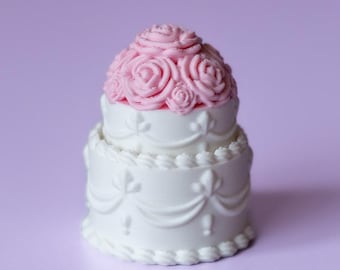 "Hochzeitstorte mit Rose ""Fidget Clicker"" mit Handschlaufe oder Schlüsselanhänger"