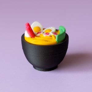Ramen Bowl Fidget Clicker with Wrist Strap or Keychain