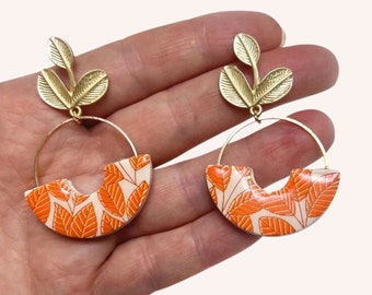 Autumn Leaves Earrings | Polymer Clay Earrings | Fall Jewelry