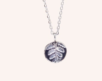 Fern Silver Necklace / Fern Pendant / Fern Leaf Necklace / Fern Sterling Silver Necklace