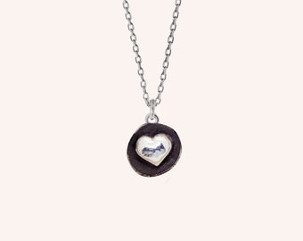 Heart Necklace / Valentines Day Jewelry / Heart Pendant / Sterling Silver Heart / Gifts for her