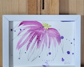 Bursting Bloom - Pintura original firmada por el artista