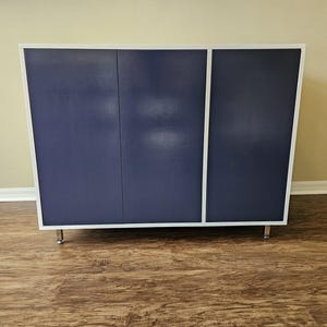 Ultimate Painted Automatic Litter Box Enclosure | Built-in Storage | Cat Cabinet Cover for Litter Robot | Smooth Sides | Fits LR4