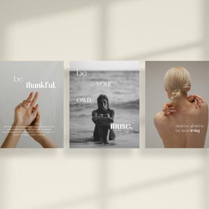Plantillas de Instagram para el bienestar en Canva: Paquete de redes sociales para el autocuidado holístico imagen 12