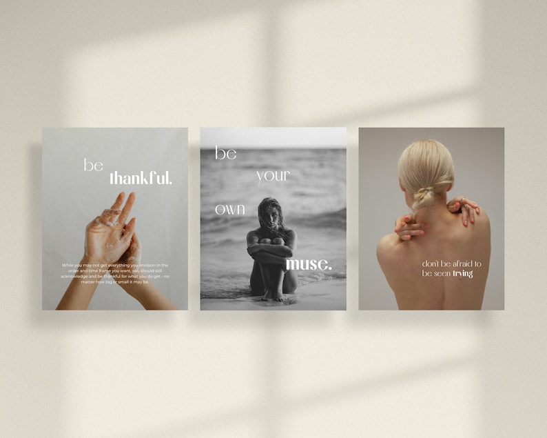Plantillas de Instagram para el bienestar en Canva: Paquete de redes sociales para el autocuidado holístico imagen 12