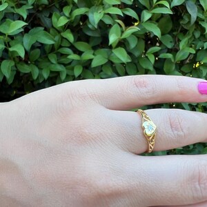 Sterling Silver Heart Ring: Minimalist Love Promise Jewelry
