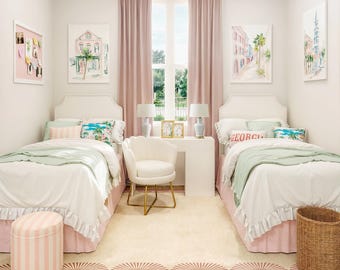 The Georgia Dorm Decor Design Kit – Winkelgids voor esthetische slaapzaal, digitale download