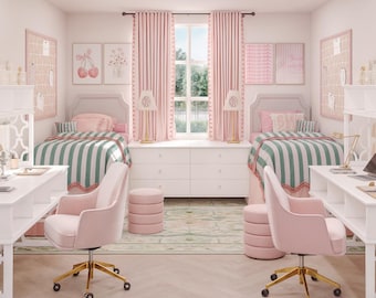 De Amelie Dorm Decor Design Kit – Winkelgids voor esthetische slaapzaal, digitale download