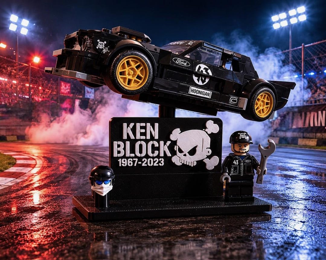 Ken Block Hoonicorn Display Stand for Speed Champions Mustang