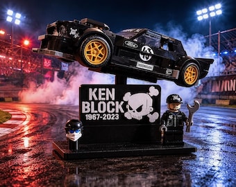 Soporte de exhibición Ken Block Hoonicorn para Speed Champions Mustang 77262 / Impresión 3D personalizada