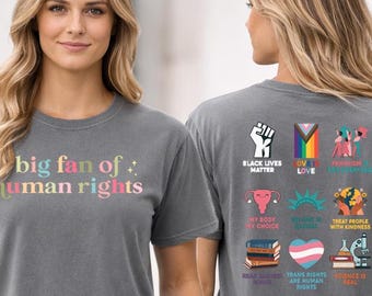 Comfort Colors Human Rights Graphic Tee | Activist Equality Social Justice Shirt