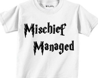 HARRY POTTER - Mischief Managed - I Solemnly Swear That I Am Up To No Good - Funny - Any Size Infant or Toddler Tshirt or Onesie