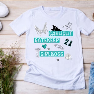 GASLIGHT GATEKEEP GIRLBOSS - Phoebe - Bridgers - Taylor - Gracie - Abrams - Taylor Coded - Swift - Adult, Youth Tee in Women&#39;s or Unisex