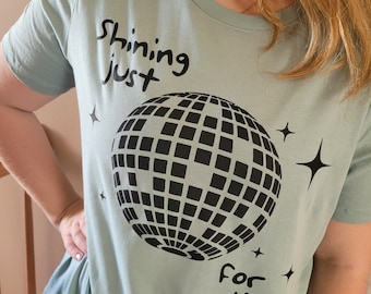 MIRRORBALL - Shining Just For You - FOLKLORE - Taylor - Taylor Coded - Swift - Adult, Youth Tee in Women's or Unisex