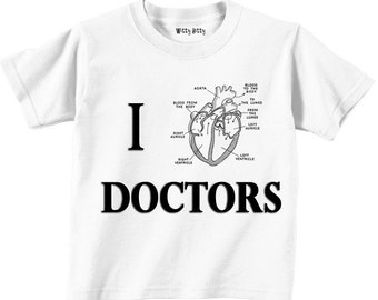 Anatomical Heart Doctor/Nurse Onesie or Toddler T-Shirt