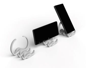 Poseable Skeleton Bone Phone Stand – Spooky 3D Printed Halloween Desk Holder