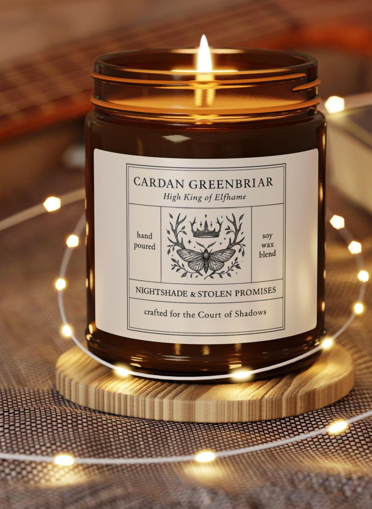 CARDAN GREENBRIAR Soy Candle - the Cruel Prince Inspired Bookish Gift,  Candle for Fantasy Readers, Fae Decor, Eco-friendly Scented Candle - Etsy