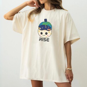 Rise Plush Shirt, Artemis Inspired Character T-Shirt, Moon Fan Gift, Round Kawaii Cushion, Space Lover Plush