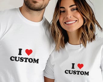Personalized Text T-Shirt, Custom Message Tee, Unisex Gift